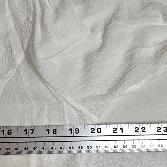 Soft Surroundings Small Boho Crinkle Button Front Off White Long Sleeve Blouse - Picture 12 of 16